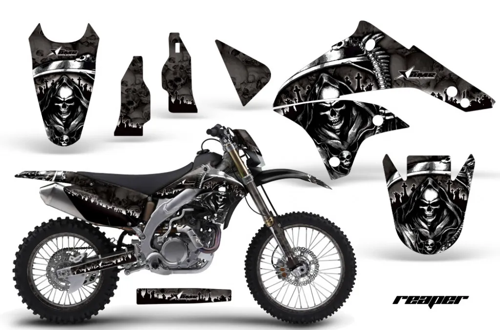 Reaper Schwarz mit Nummernfeldern für Kawasaki KLX450 2008-2022