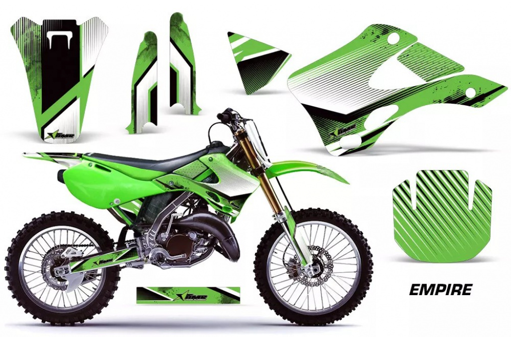 Empire Grün ohne Nummernfeldern für Kawasaki KX125/250 1999-2002