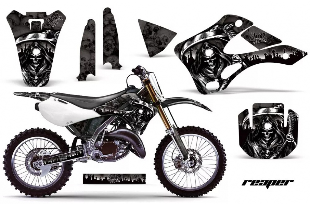 Reaper Schwarz ohne Nummernfeldern für Kawasaki KX125/250 1999-2002