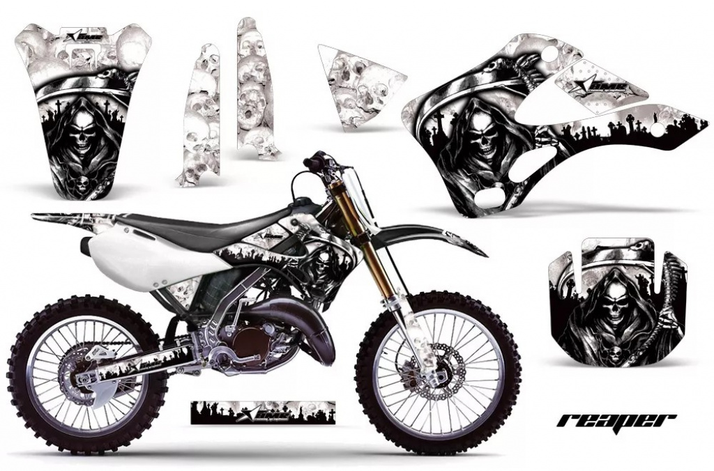 Reaper Weiß ohne Nummernfeldern für Kawasaki KX125/250 1999-2002