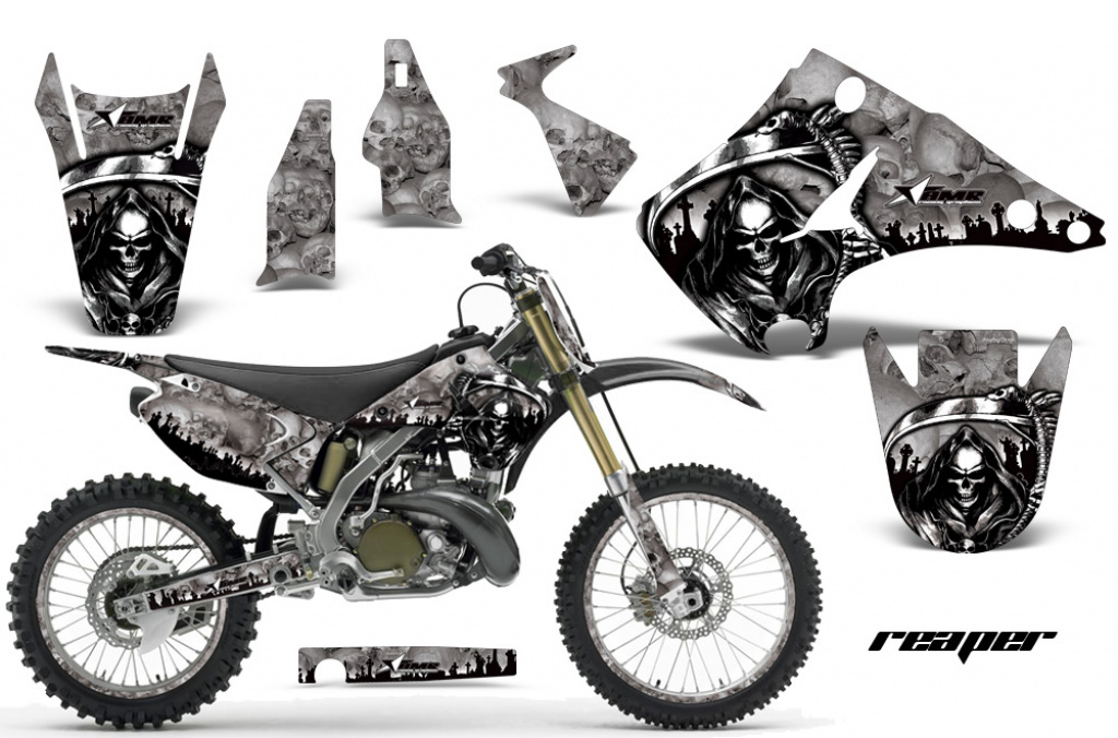 Reaper Silber mit Nummernfeldern für Kawasaki KX125/250 2003-2016