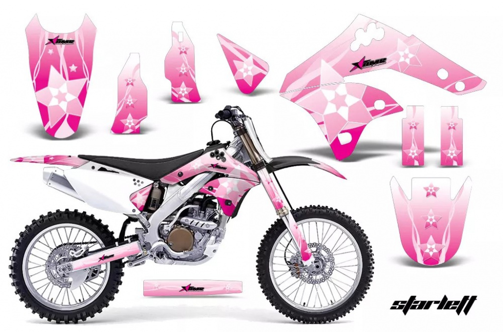 Starlett Pink without number plates for Kawasaki KX250F 2006-2008