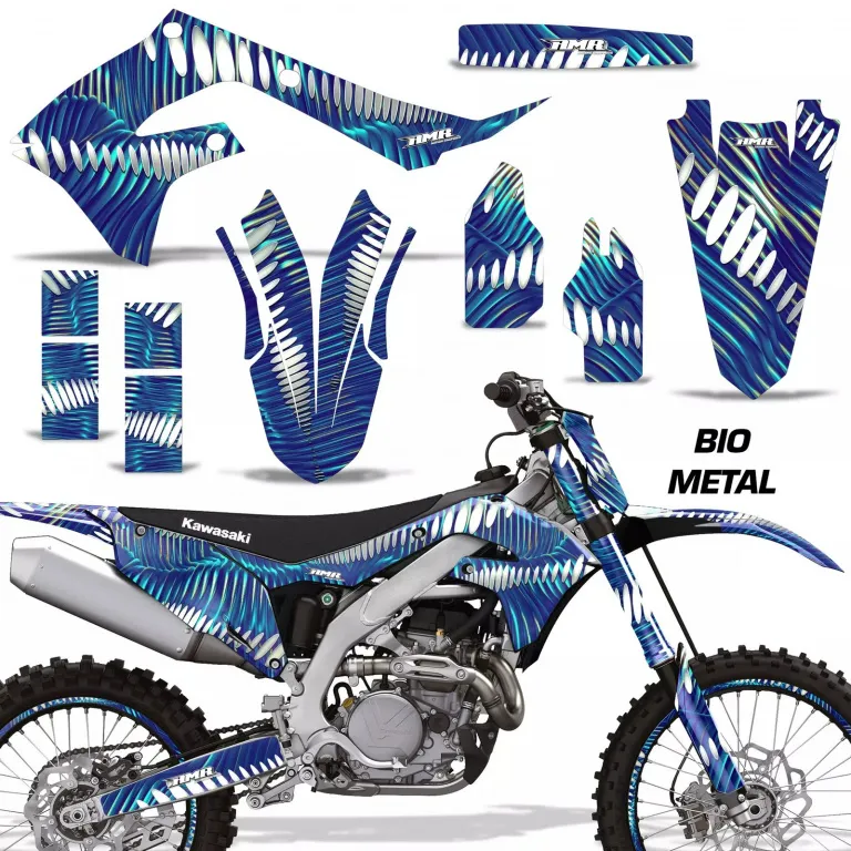 Bio Metal Blau mit Nummernfeldern für Kawasaki KX450F 2019-2023
