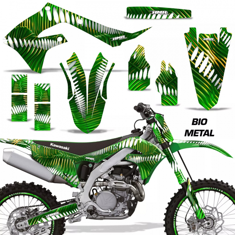 Bio Metal Green with number plates for Kawasaki KX450F 2019-2023