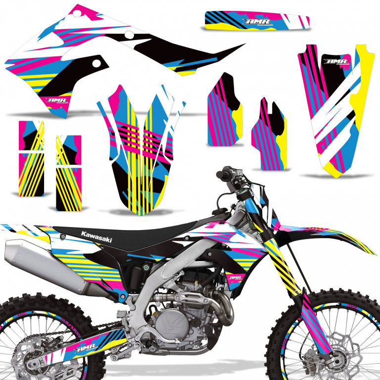 Flashback with number plates for Kawasaki KX250F 2021-2024