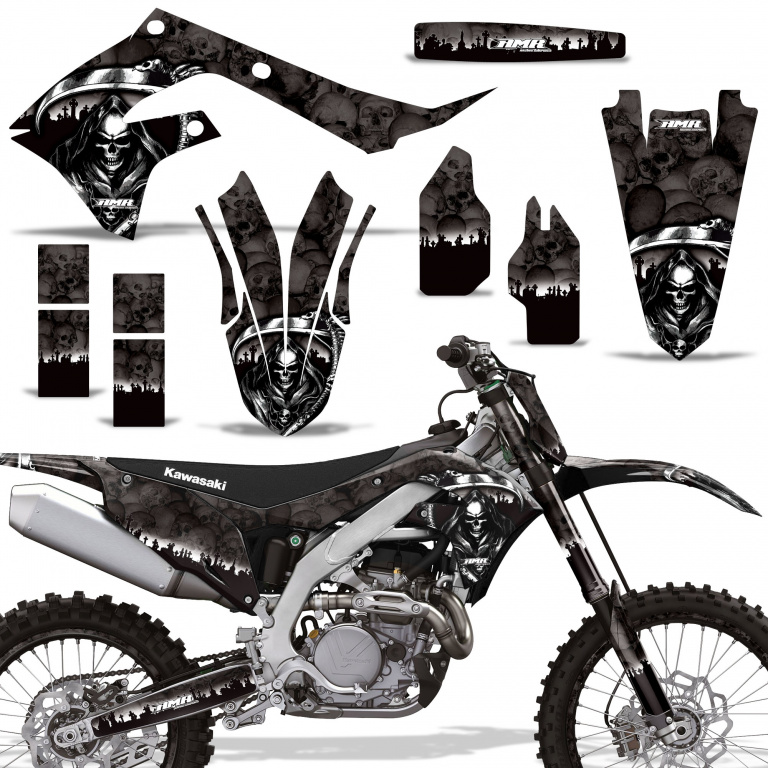 Reaper Black with number plates for Kawasaki KX450F 2019-2023