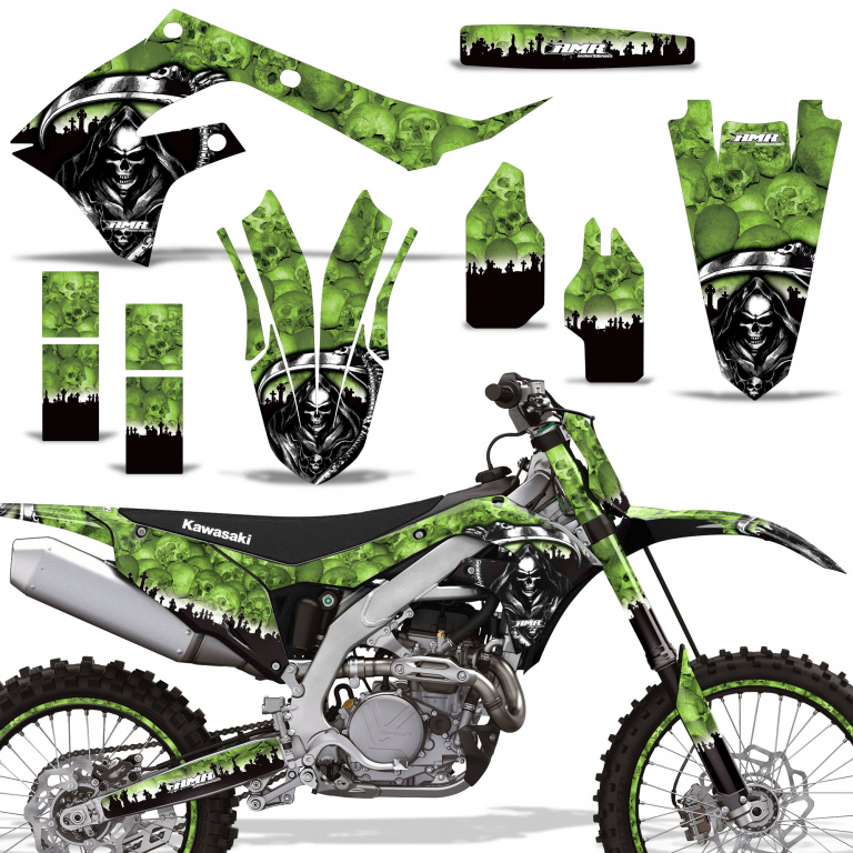 Reaper Green with number plates for Kawasaki KX450F 2019-2023