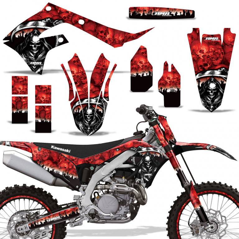 Reaper Red with number plates for Kawasaki KX450F 2019-2023