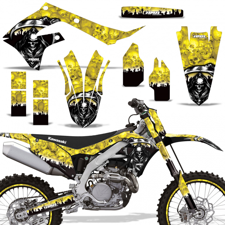 Reaper Yellow with number plates for Kawasaki KX450F 2019-2023