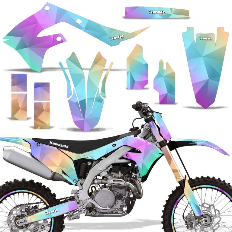 Slick with number plates for Kawasaki KX250F 2021-2024