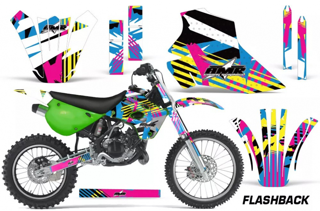 Flashback ohne Nummernfeldern für die Kawasaki KX80/KX100 1995-1997