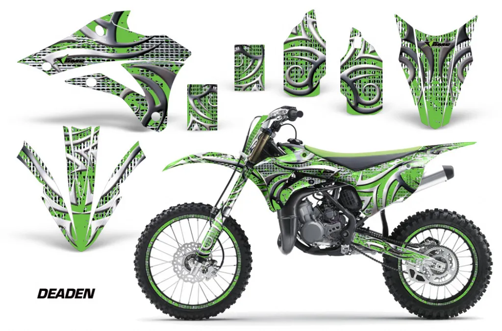 Deaden Grün mit Nummernfeldern für Kawasaki KX85/100 2014-2021