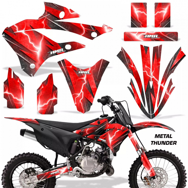 Metal Thunder Red without number plates for Kawasaki KX85/112 2022-2024