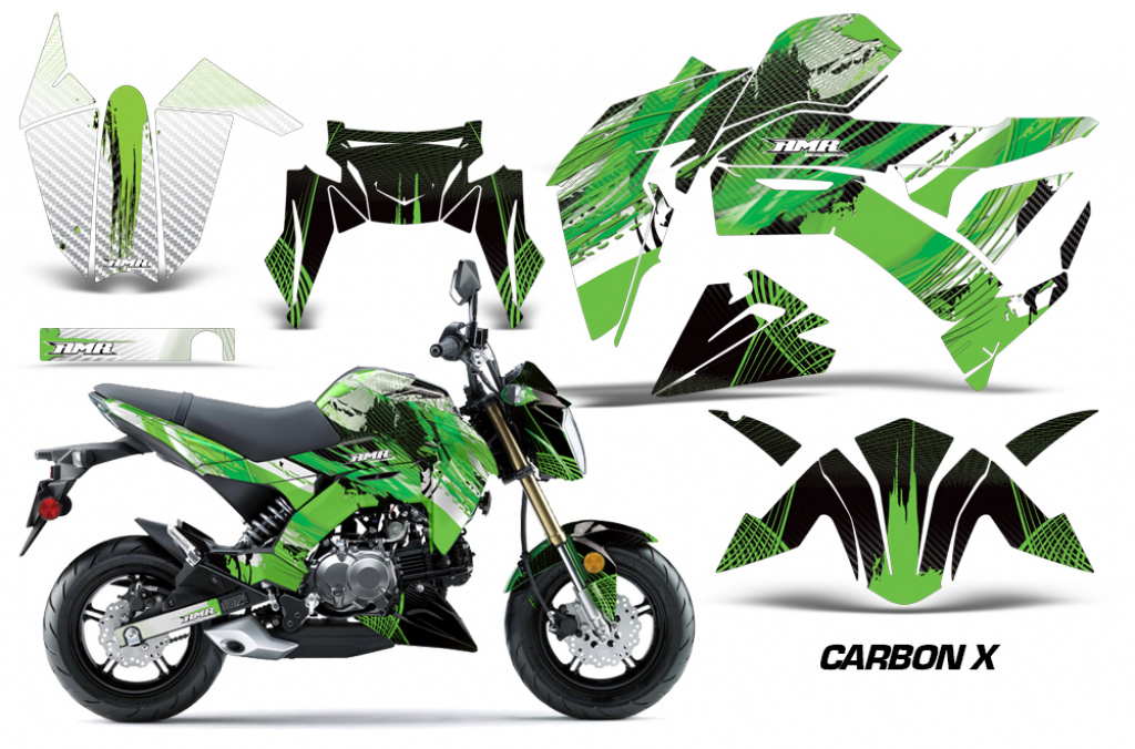 Carbon-X Grün für Kawasaki Z125 Pro 2017-2024