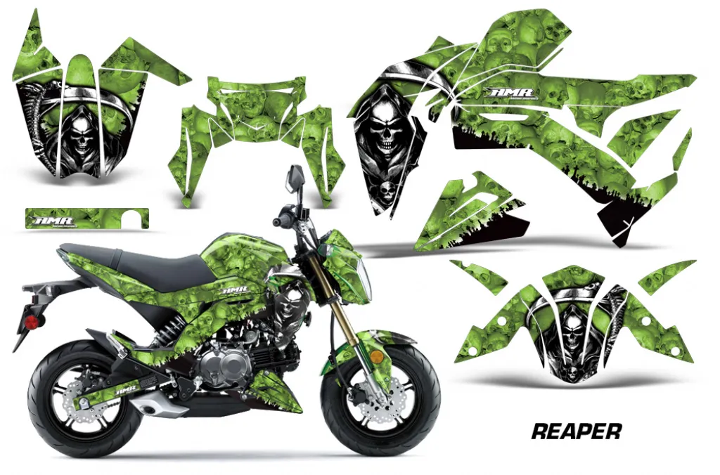 Reaper Grün für Kawasaki Z125 Pro 2017-2024
