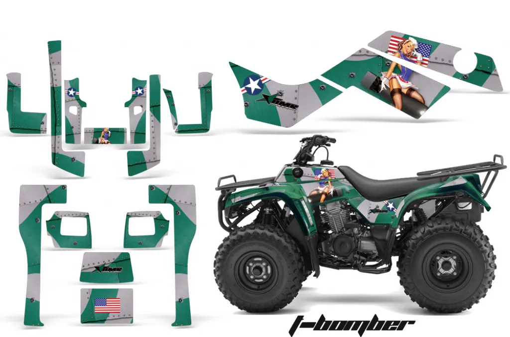 T-Bomber Grün für Kawasaki KLF 220/250/300 Bayou