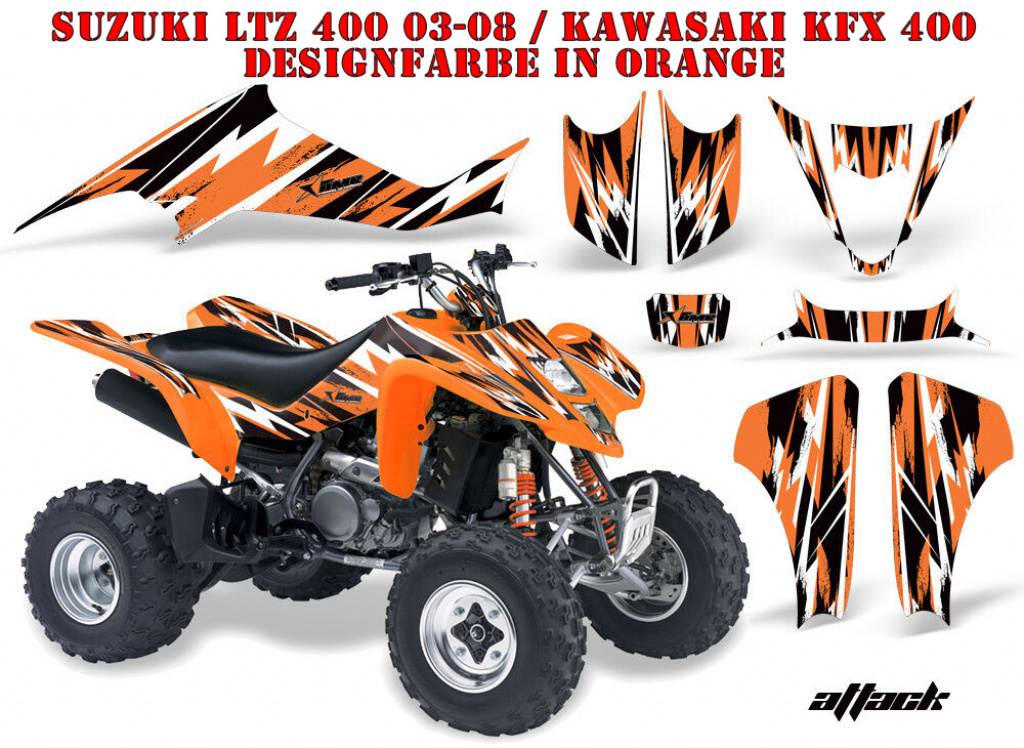 Attack Orange for Suzuki LTZ 400 2003-2008