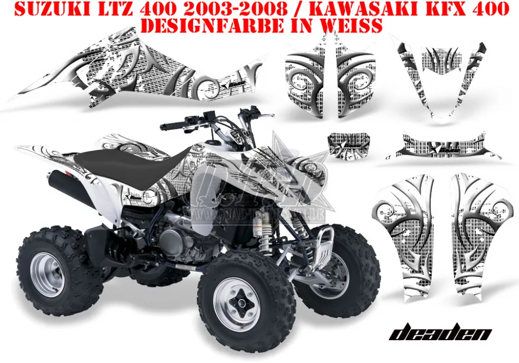 Deaden White for Kawasaki KFX 400 2003-2008