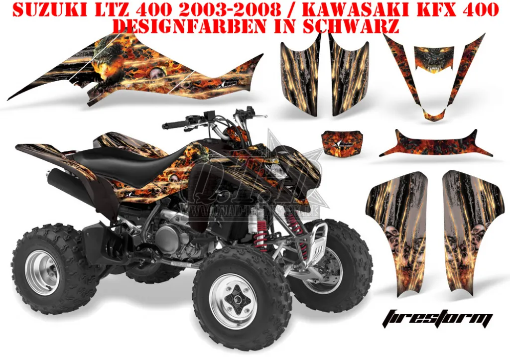 Firestorm Black for Kawasaki KFX 400 2003-2008