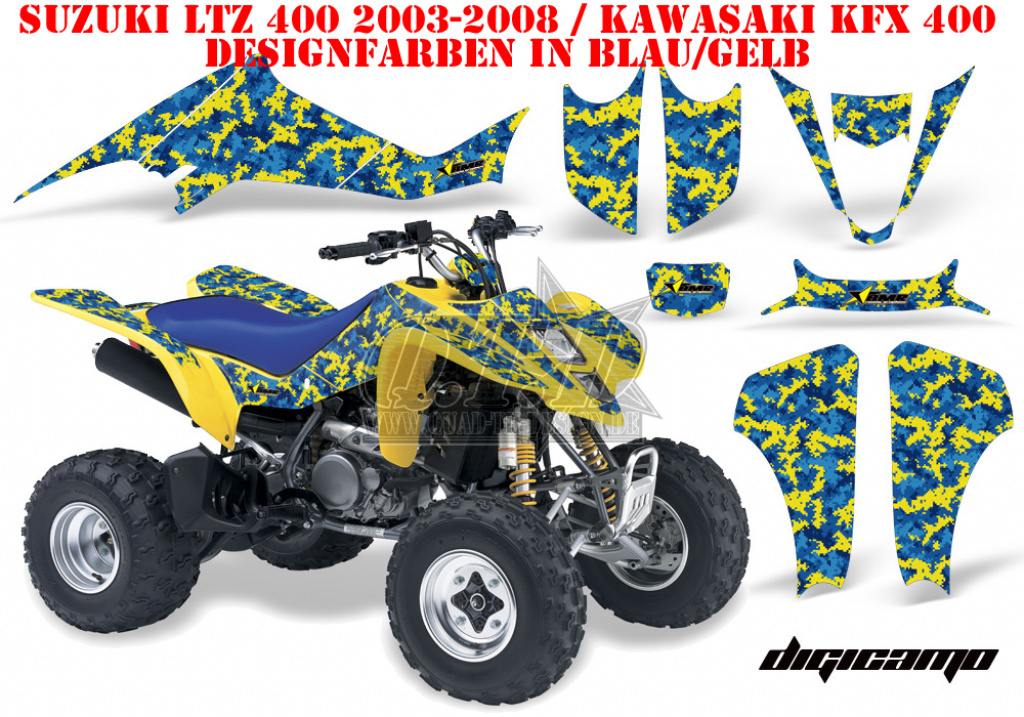 Camoplate Blue for Suzuki LTZ 400 2003-2008