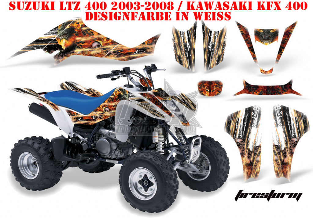 Firestorm White for Suzuki LTZ 400 2003-2008