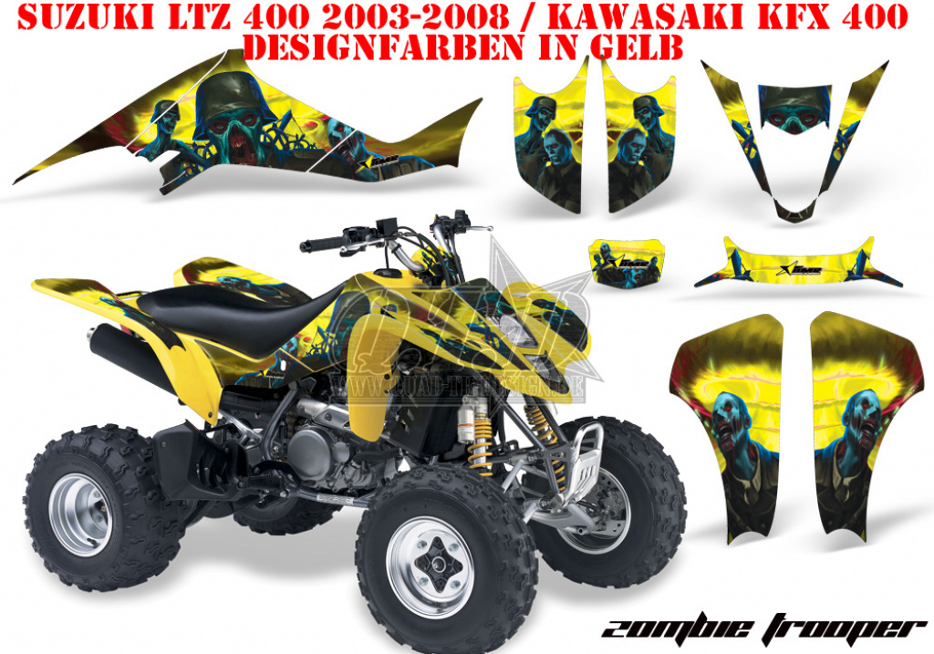 Zombie Trooper Yellow for Suzuki LTZ 400 2003-2008