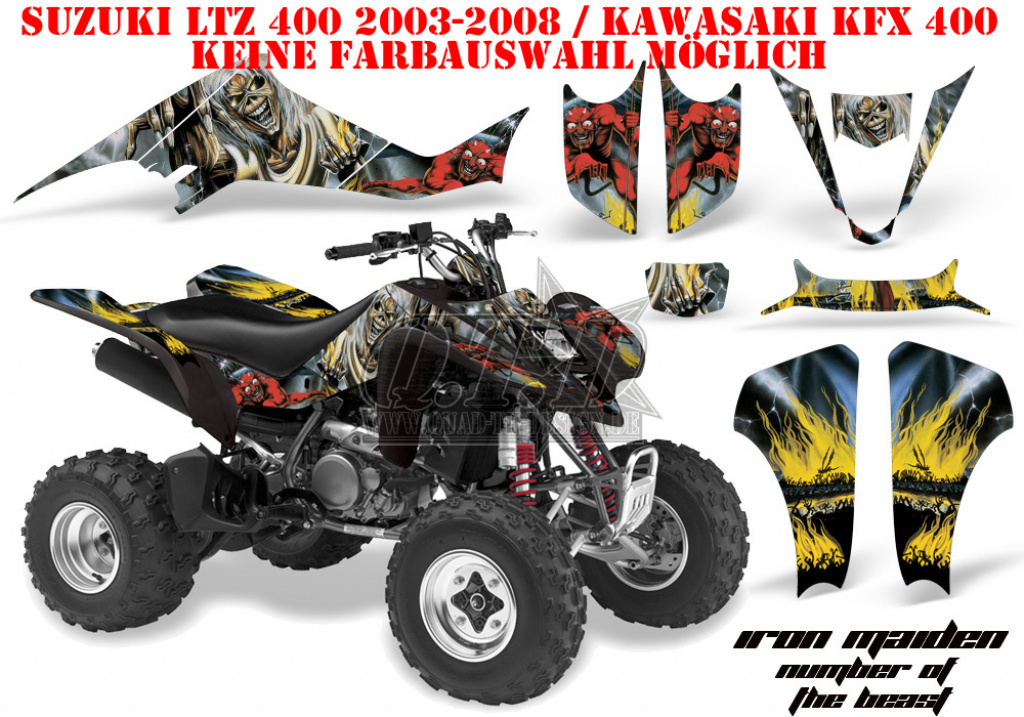 Iron Maiden - Number of the beast für Suzuki LTZ 400 2003-2008