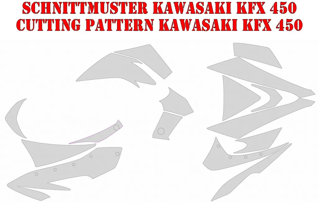 Cutting Pattern for Kawasaki KFX 450