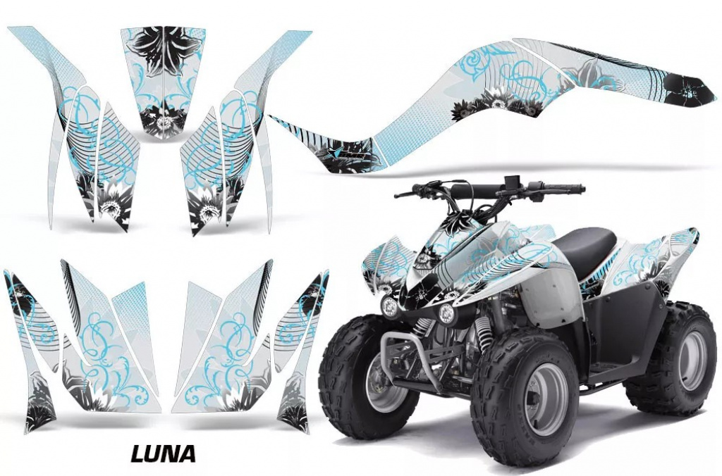 Luna Aqua Blau für Kawasaki KFX 50/KFX 90 2007-2022