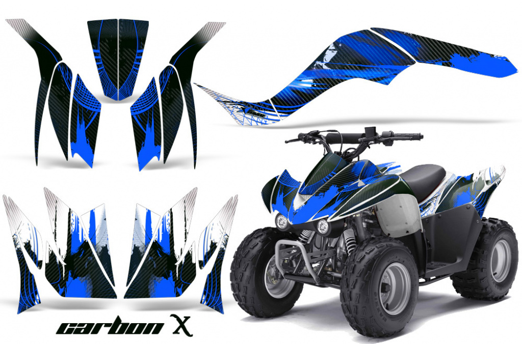 Carbon-X Blau für Kawasaki KFX 50/KFX 90 2007-2022