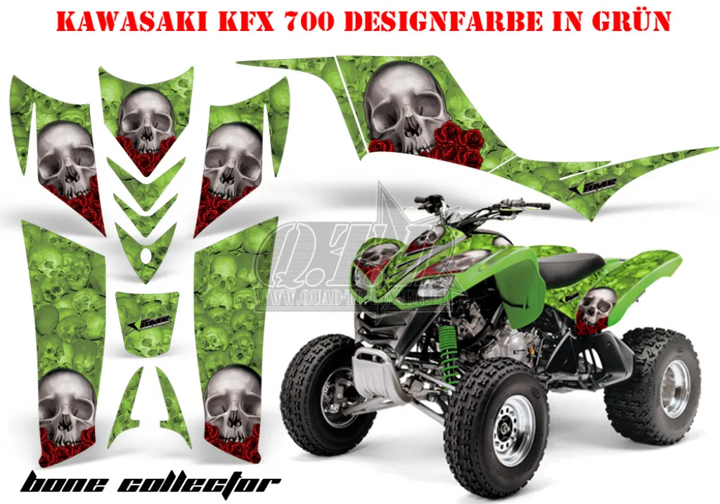 Bone Collector Green for Kawasaki KFX 700