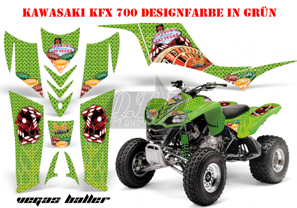Vegas Baller Grün für Kawasaki KFX 700