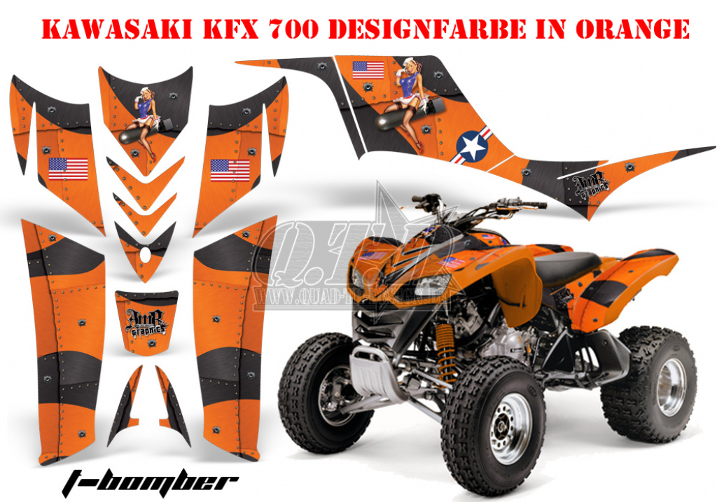 T-Bomber Orange für Kawasaki KFX 700