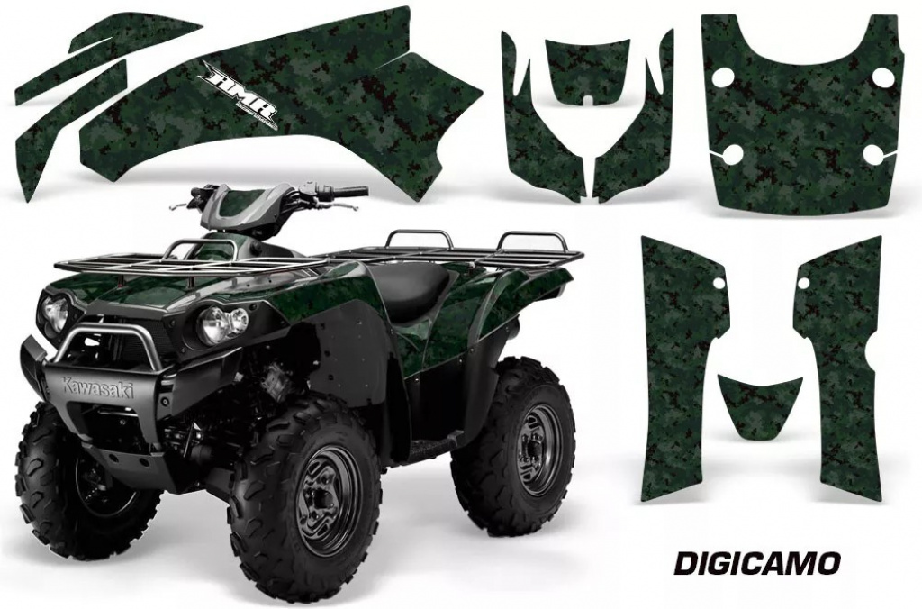 Digicamo Green for Kawasaki Brute Force KVF 650i 4x4 2006-2012