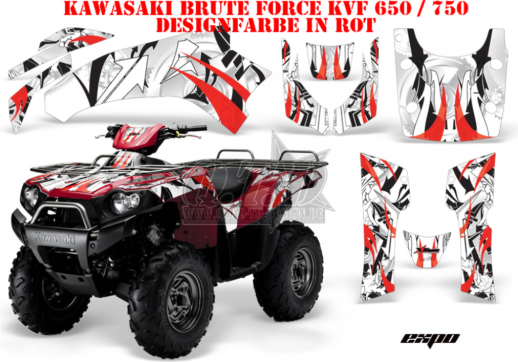 Expo Red for Kawasaki Brute Force KVF 650i 4x4 2006-2012