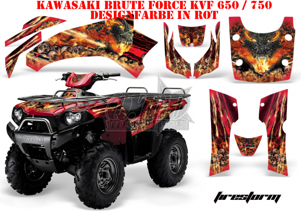 Firestorm Red for Kawasaki Brute Force KVF 650i 4x4 2006-2012