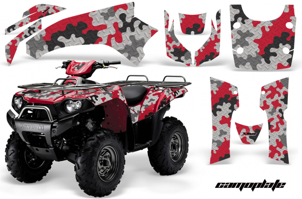 Camoplate Red for Kawasaki Brute Force KVF 650i 4x4 2006-2012