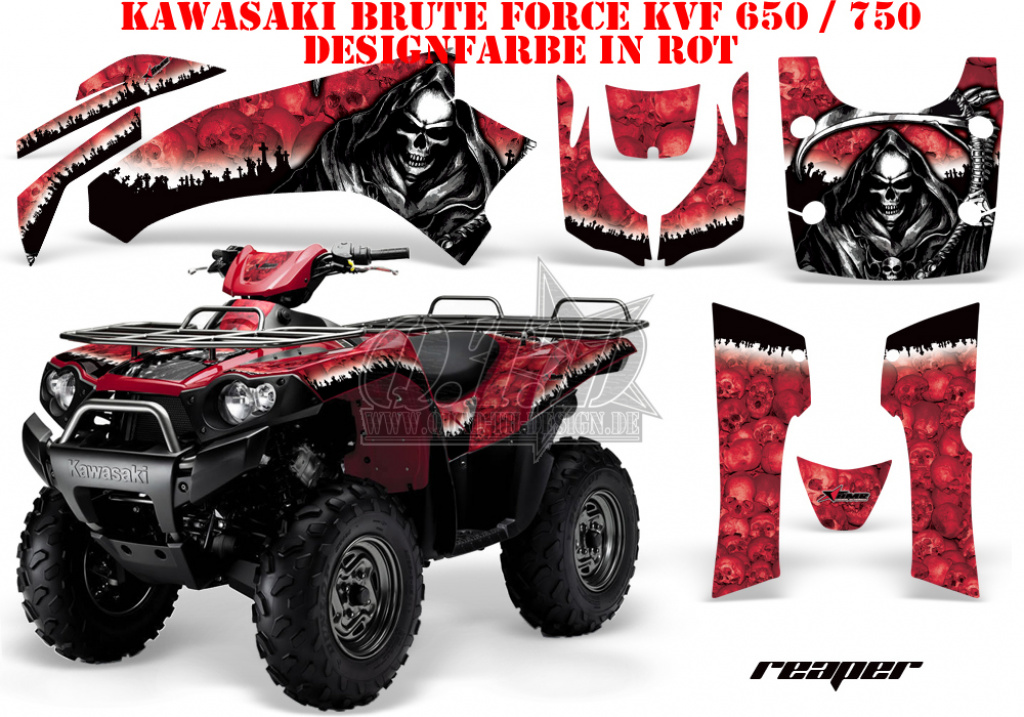 Reaper Red for Kawasaki Brute Force KVF 650i 4x4 2006-2012