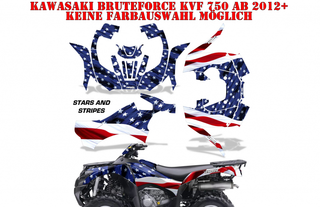 Stars and Stripes for Kawasaki Brute Force KVF 750 2012-2023