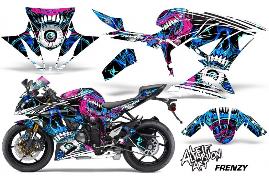 Frenzy Blau für Kawasaki Ninja 636 ZX-6R 2013-2016