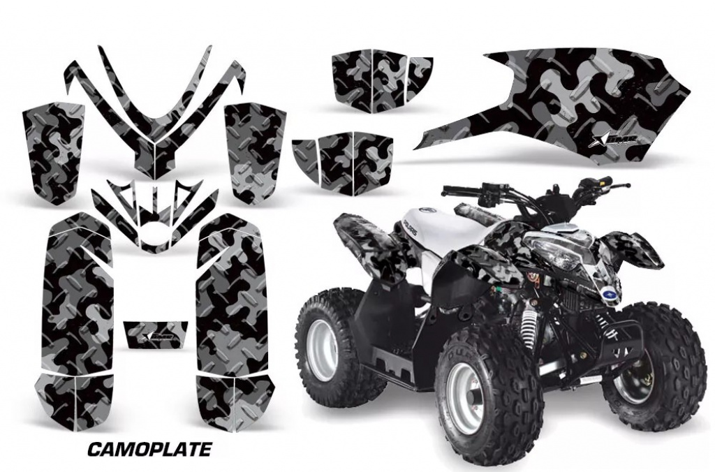 Camoplate Schwarz für Polaris Predator 50