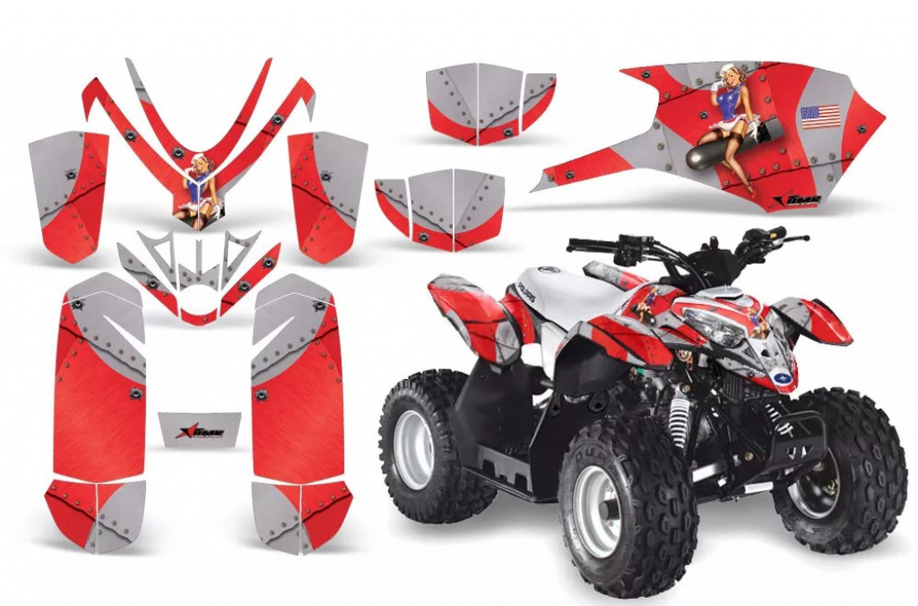 T-Bomber Rot für Polaris Predator 50