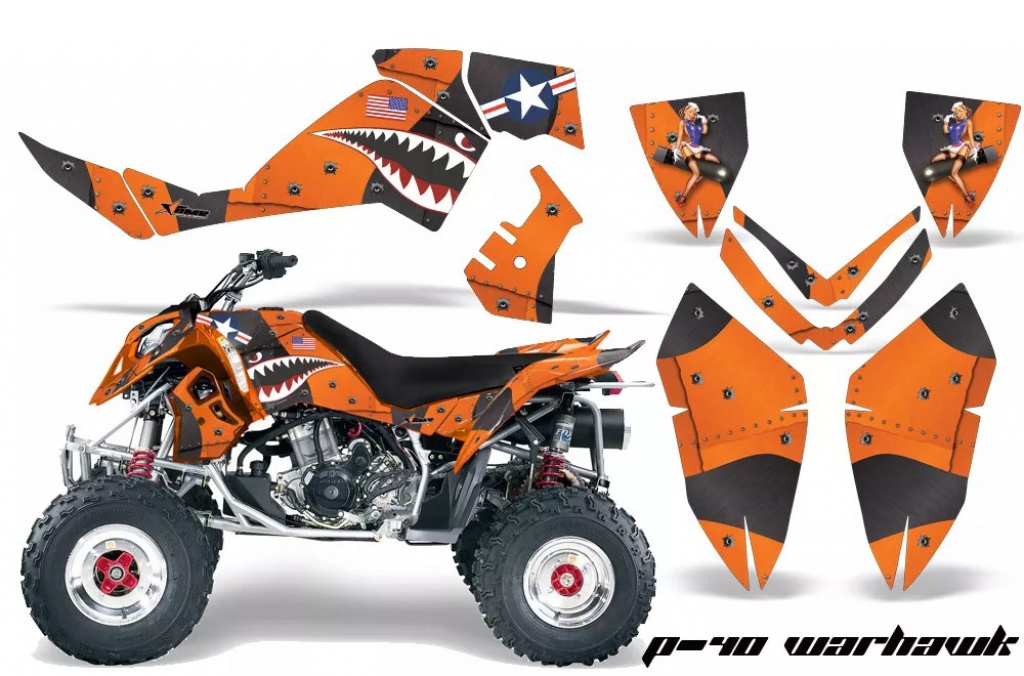 P40-Warhawk Orange for Polaris Outlaw 450/500/525 2006-2008