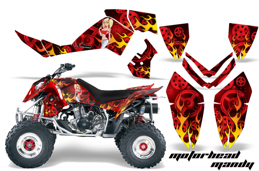Motorhead-Mandy Red for Polaris Outlaw 450/500/525 2006-2008