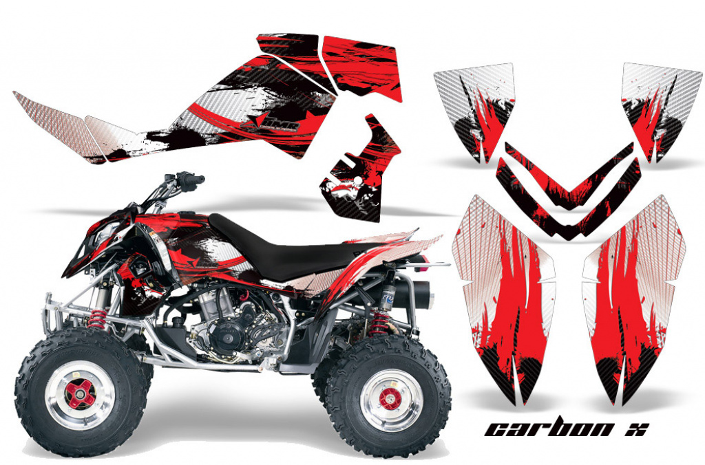 Carbon-X Red for Polaris Outlaw 450/500/525 2006-2008