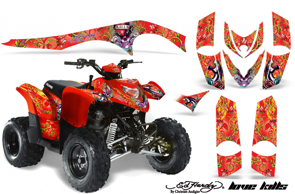Ed-Hardy - LoveKills Rot für Polaris Phoenix 200 2005-2016