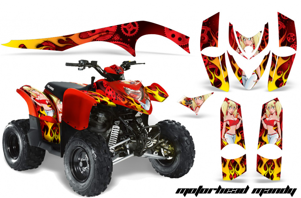 Motorhead Mandy Rot für Polaris Phoenix 200 2005-2016