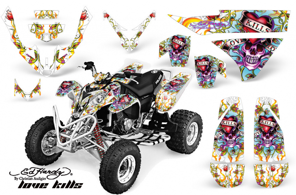 Ed-Hardy - LoveKills Weiß für Polaris Predator 500