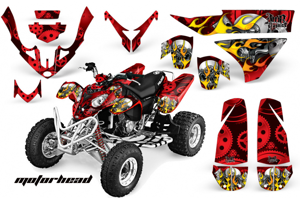 Motorhead Rot für Polaris Predator 500
