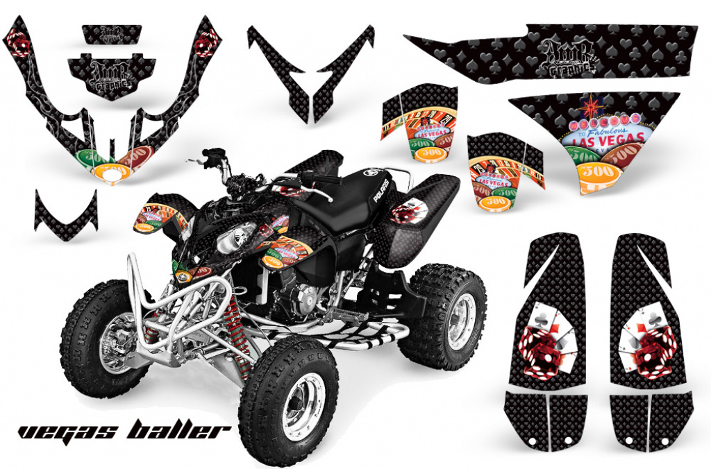 Vegas Baller Schwarz für Polaris Predator 500